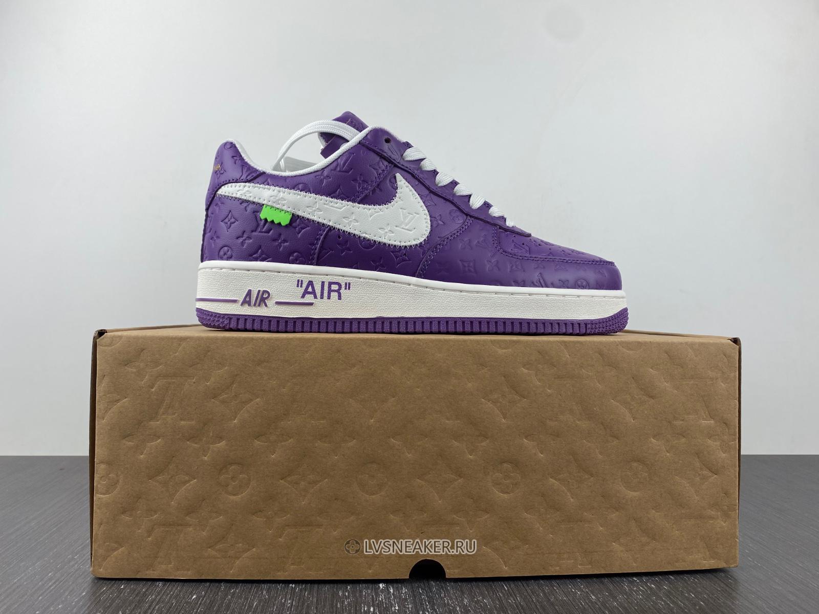 Louis Vuitton LV x Nike Air Force 1 Low "Purple White" Friends & Family 1A9V-PE53 Sneakers