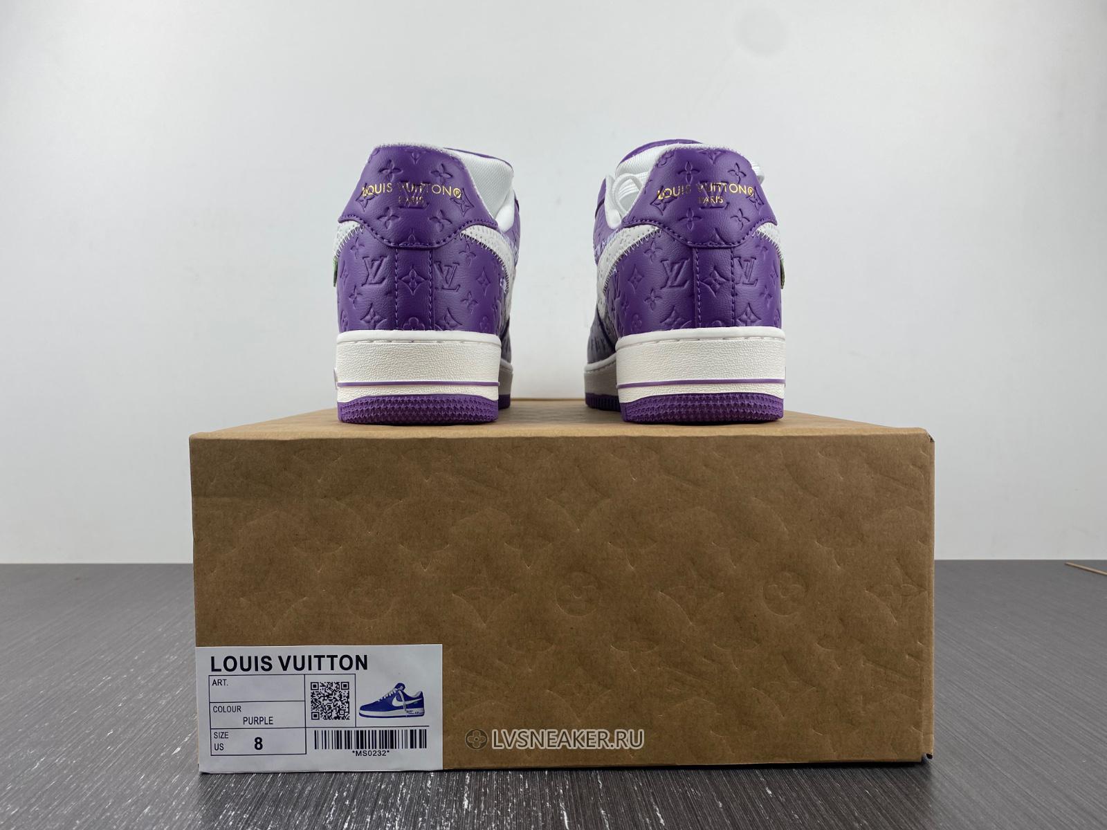 Louis Vuitton LV x Nike Air Force 1 Low "Purple White" Friends & Family 1A9V-PE53 Sneakers