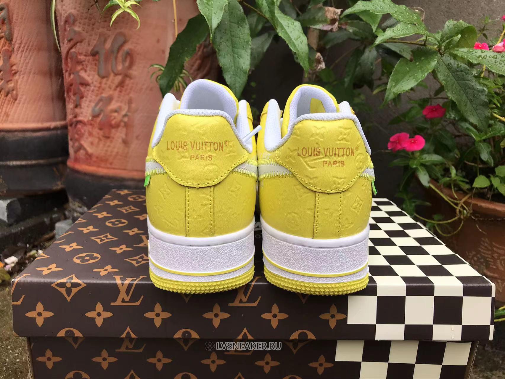 Louis Vuitton LV x Nike Air Force 1 Low "Yellow White" Friends & Family 1A9V-YW54 Sneakers