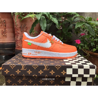 Louis Vuitton LV x Nike Air Force 1 Low "Orange White" Friends & Family 1A9V-OE55 Sneakers