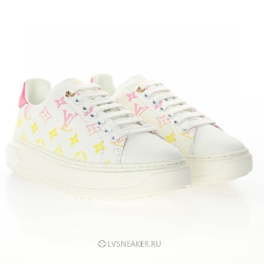 Louis Vuitton LV Time Out "White with Orange Ombre Monogram" 1A8SZG Sneakers