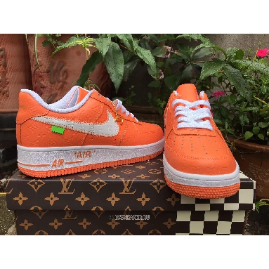 Louis Vuitton LV x Nike Air Force 1 Low "Orange White" Friends & Family 1A9V-OE55 Sneakers
