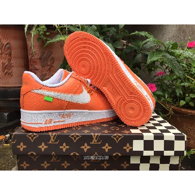 Louis Vuitton LV x Nike Air Force 1 Low "Orange White" Friends & Family 1A9V-OE55 Sneakers