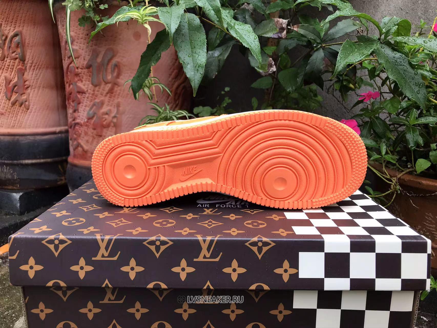 Louis Vuitton LV x Nike Air Force 1 Low "Orange White" Friends & Family 1A9V-OE55 Sneakers