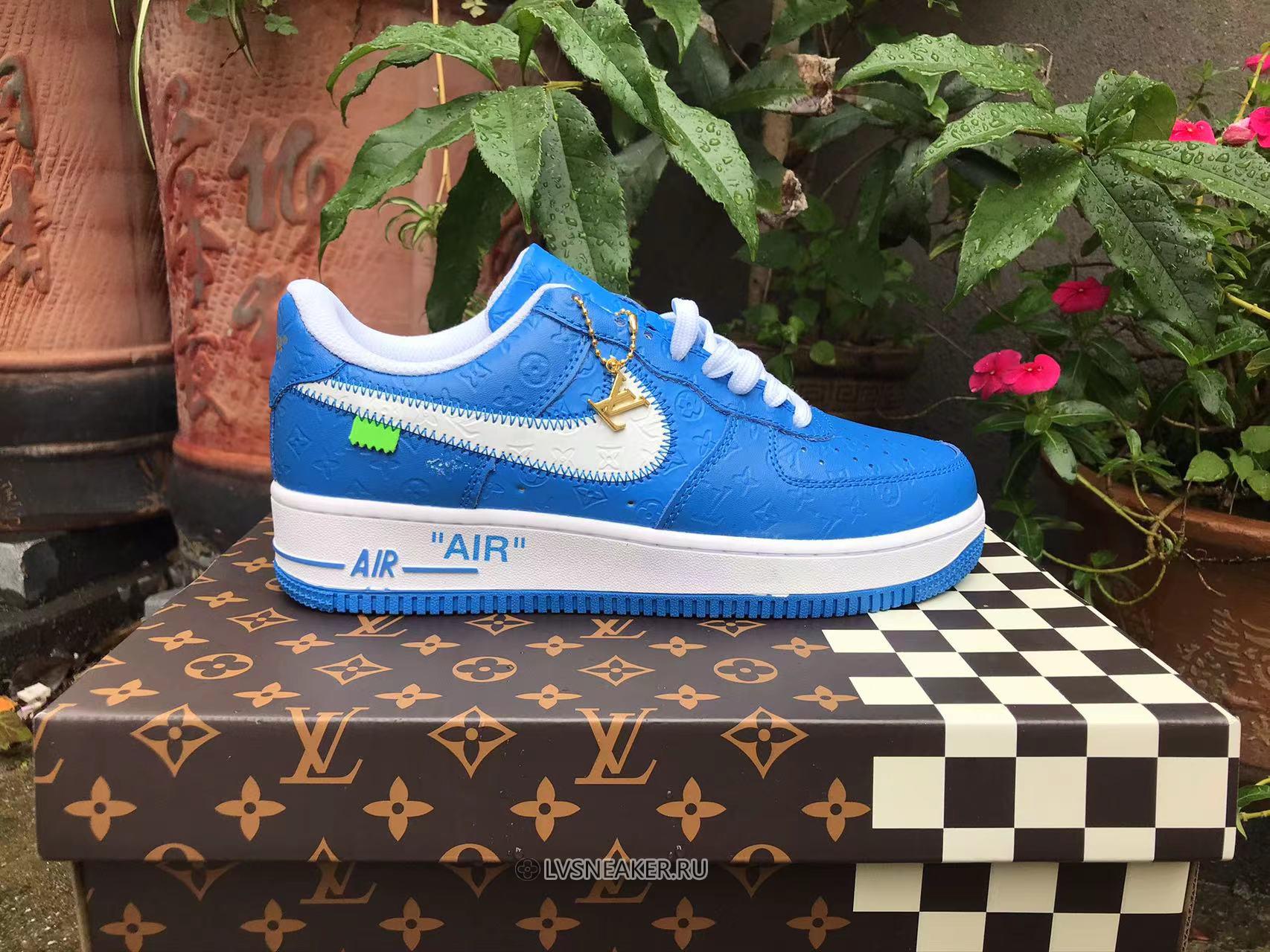 Louis Vuitton LV x Nike Air Force 1 Low "Blue White" Friends & Family 1A9V-BE56 Sneakers
