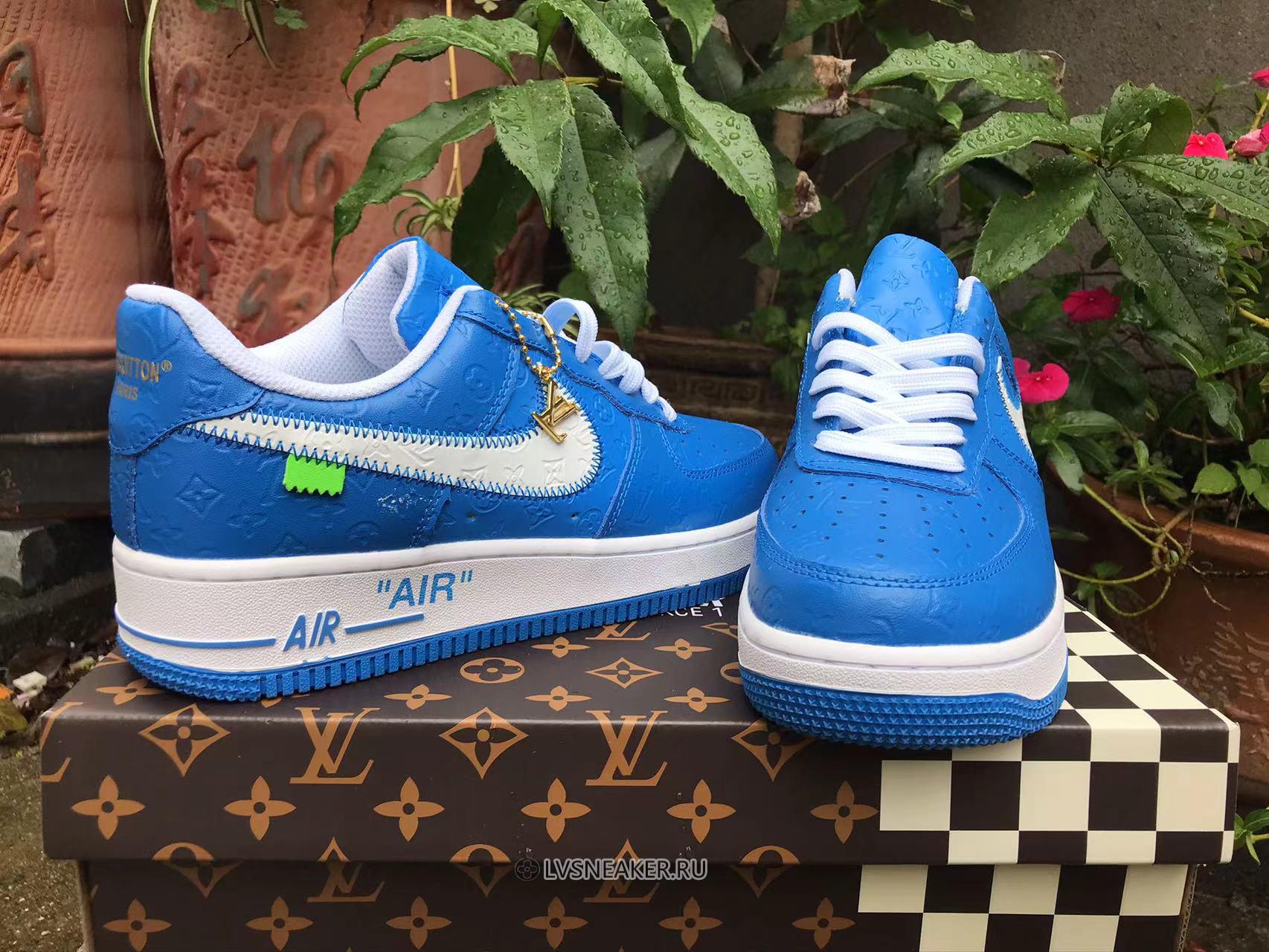 Louis Vuitton LV x Nike Air Force 1 Low "Blue White" Friends & Family 1A9V-BE56 Sneakers