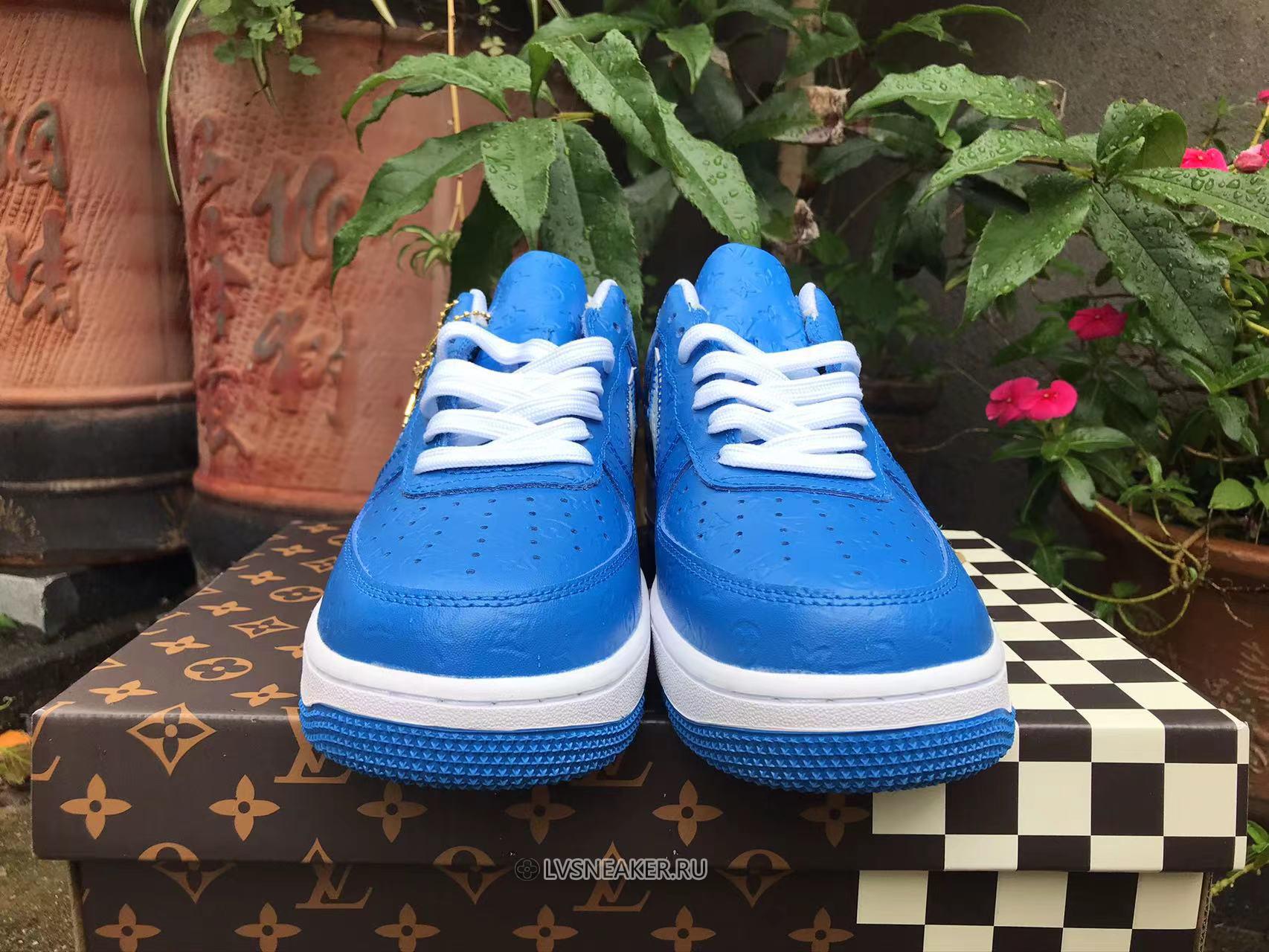 Louis Vuitton LV x Nike Air Force 1 Low "Blue White" Friends & Family 1A9V-BE56 Sneakers