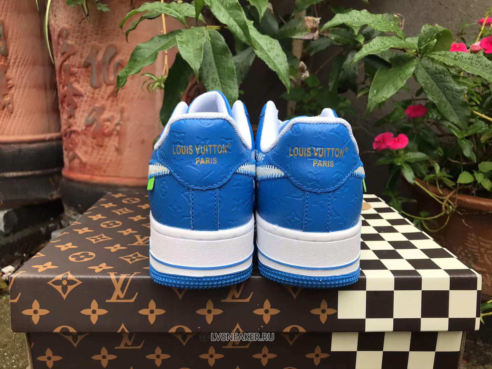 Louis Vuitton LV x Nike Air Force 1 Low "Blue White" Friends & Family 1A9V-BE56 Sneakers