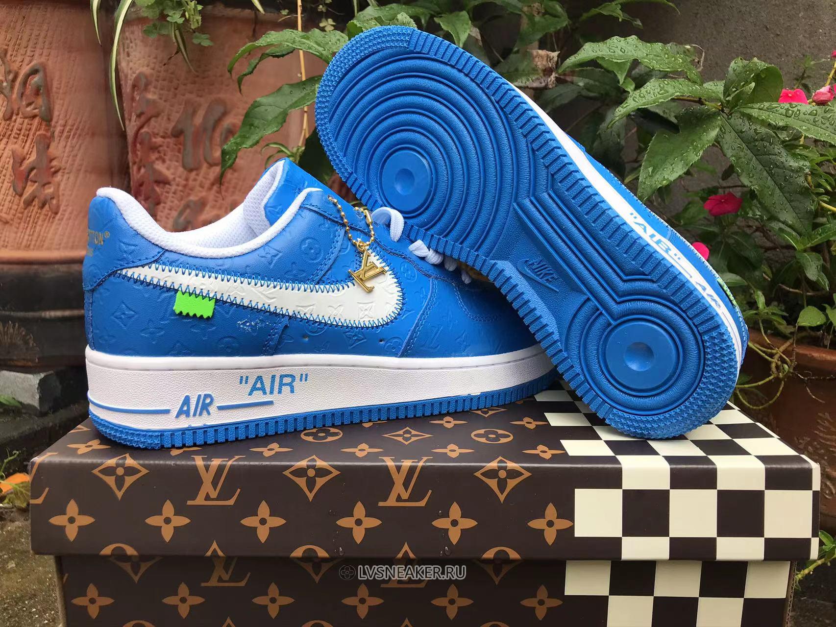 Louis Vuitton LV x Nike Air Force 1 Low "Blue White" Friends & Family 1A9V-BE56 Sneakers