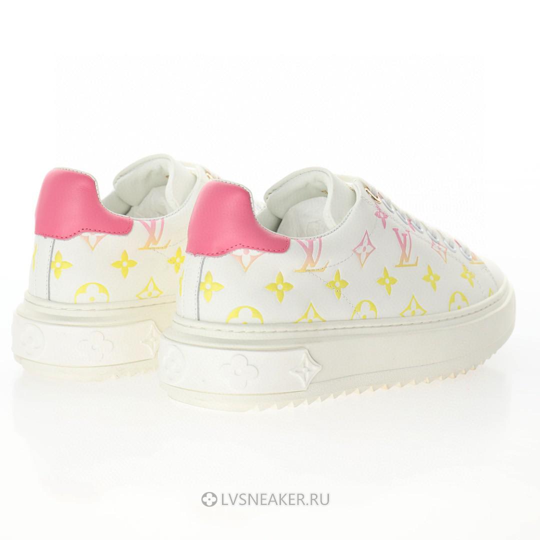 Louis Vuitton LV Time Out "White with Orange Ombre Monogram" 1A8SZG Sneakers
