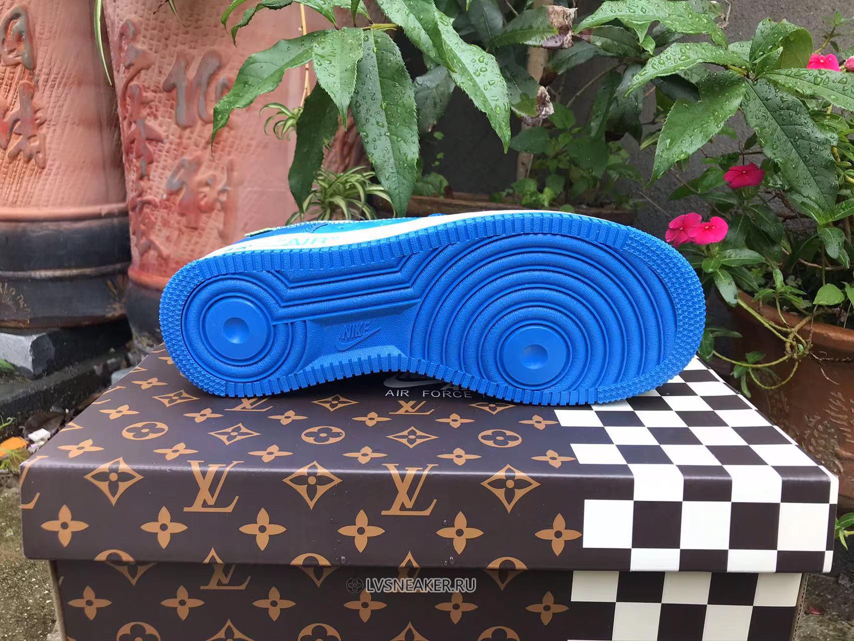 Louis Vuitton LV x Nike Air Force 1 Low "Blue White" Friends & Family 1A9V-BE56 Sneakers