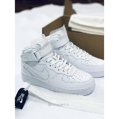Louis Vuitton LV x Nike Air Force 1 Mid "Triple White" 1A9V90 Sneakers