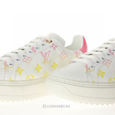 Louis Vuitton LV Time Out "White with Orange Ombre Monogram" 1A8SZG Sneakers