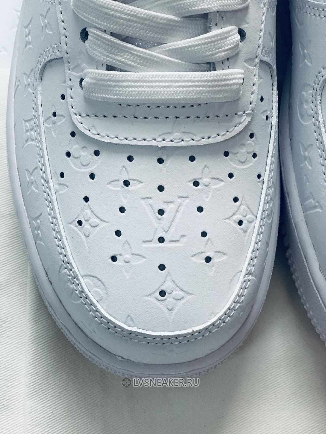 Louis Vuitton LV x Nike Air Force 1 Mid "Triple White" 1A9V90 Sneakers