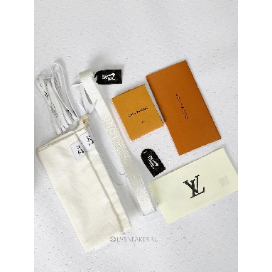 Louis Vuitton LV x Nike Air Force 1 Mid "Triple White" 1A9V90 Sneakers