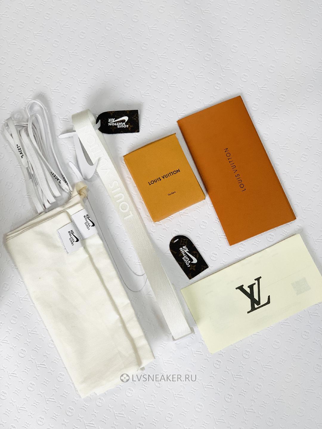 Louis Vuitton LV x Nike Air Force 1 Mid "Triple White" 1A9V90 Sneakers