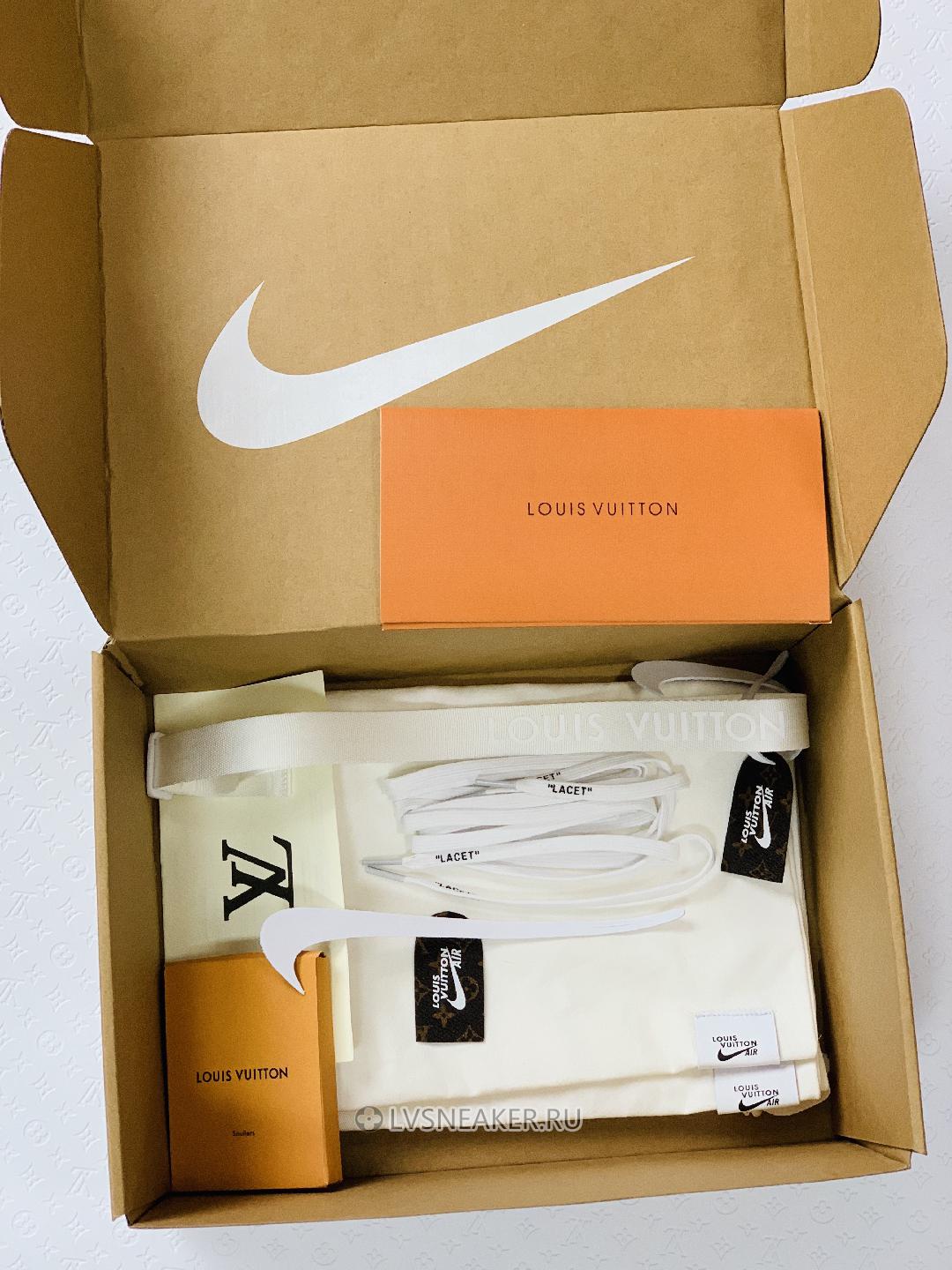 Louis Vuitton LV x Nike Air Force 1 Mid "Triple White" 1A9V90 Sneakers