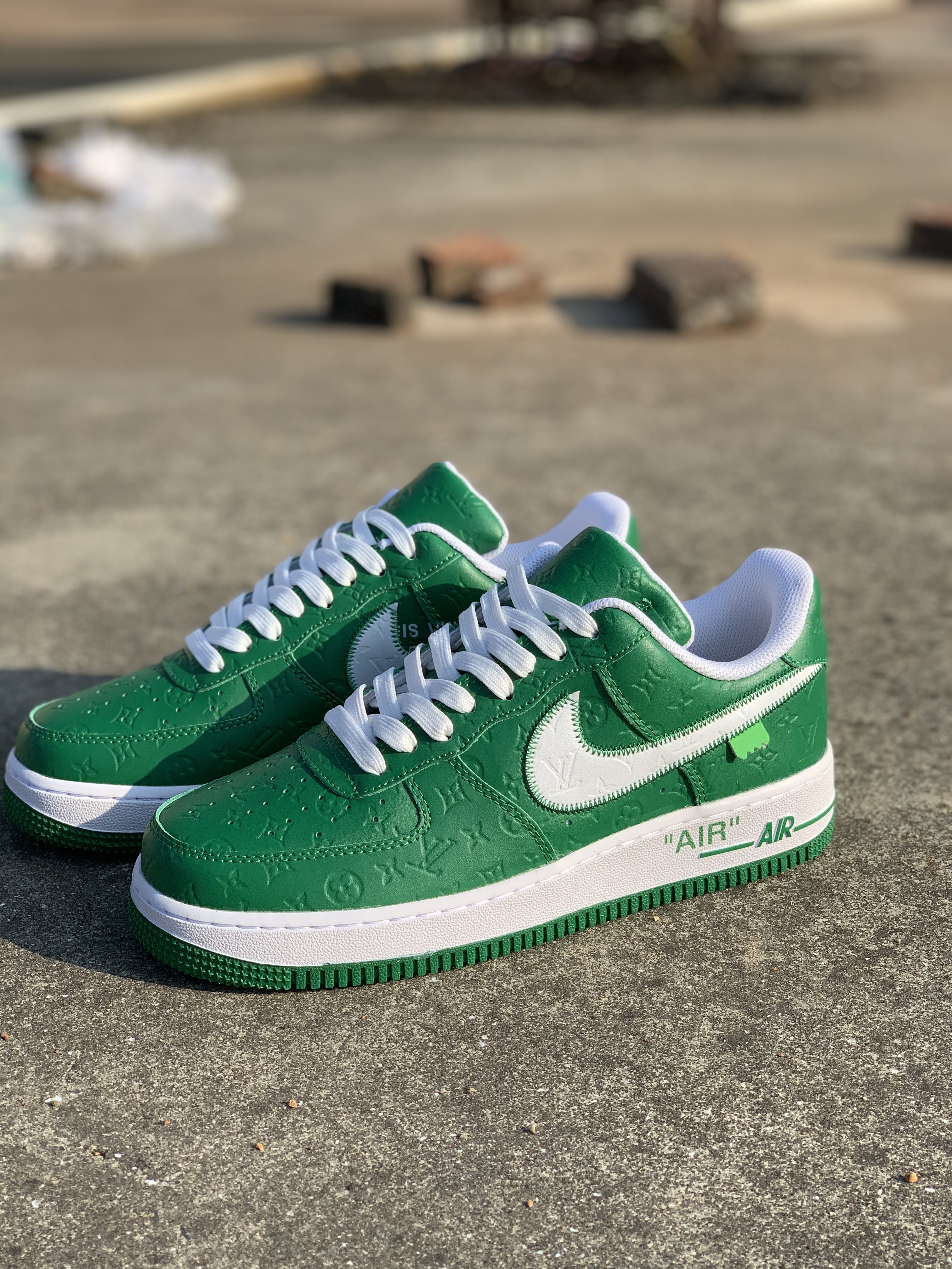 Louis Vuitton LV x Nike Air Force 1 Low "Green" Friends & Family MS1211-GREEN Sneakers