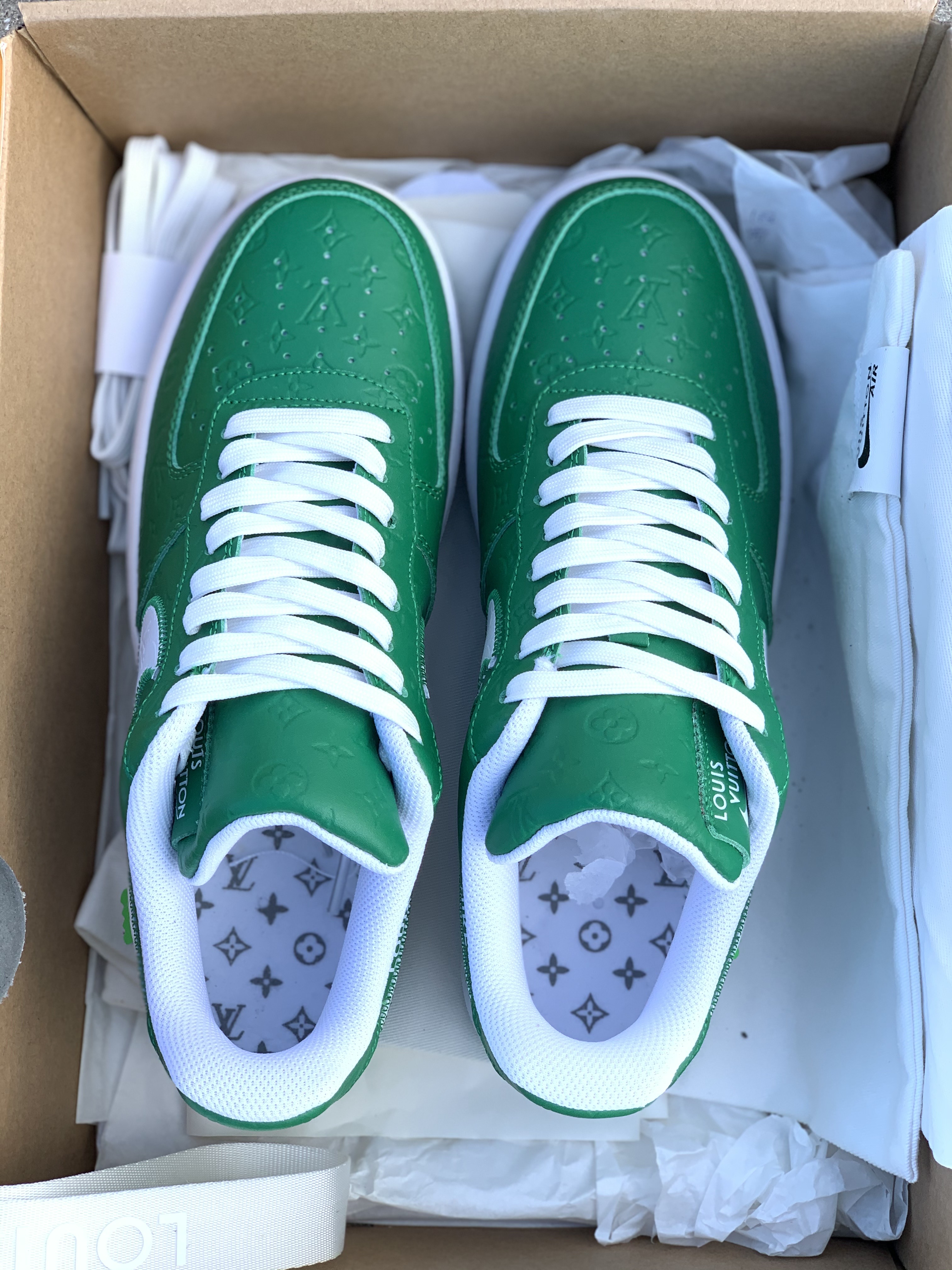Louis Vuitton LV x Nike Air Force 1 Low "Green" Friends & Family MS1211-GREEN Sneakers