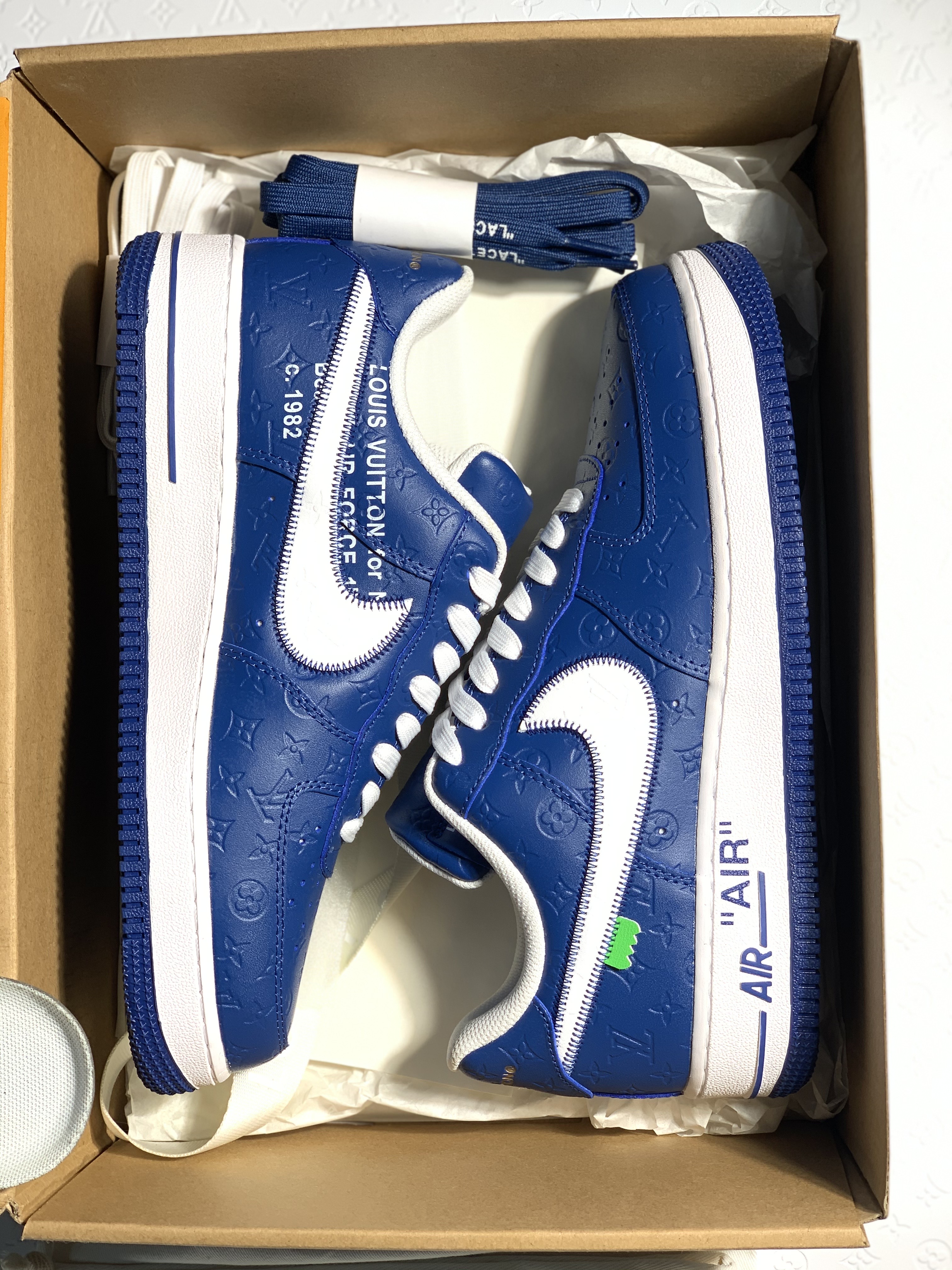 Louis Vuitton LV x Nike Air Force 1 Low "Team Royal" Friends & Family MS1211-ROYAL Sneakers