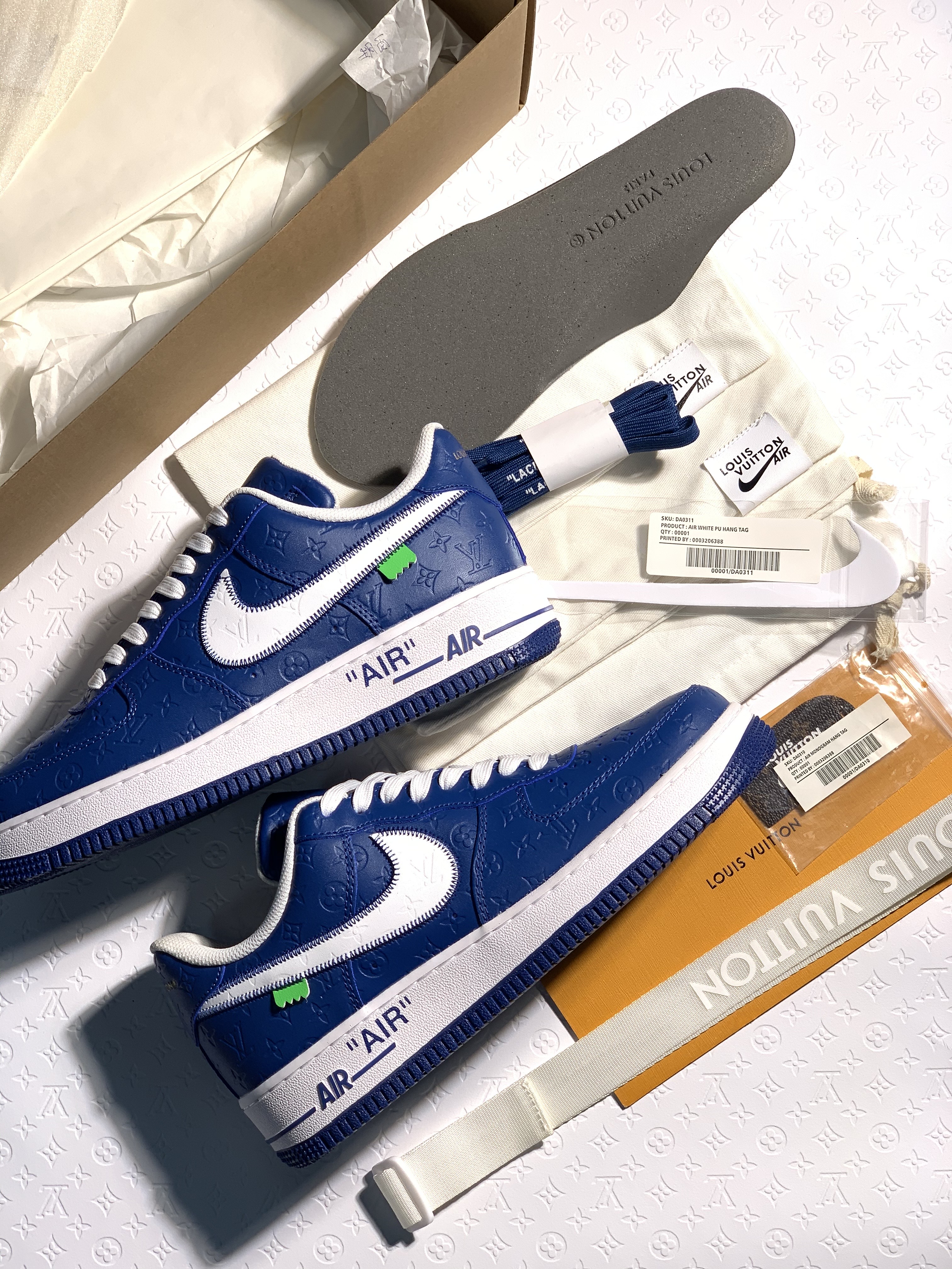 Louis Vuitton LV x Nike Air Force 1 Low "Team Royal" Friends & Family MS1211-ROYAL Sneakers