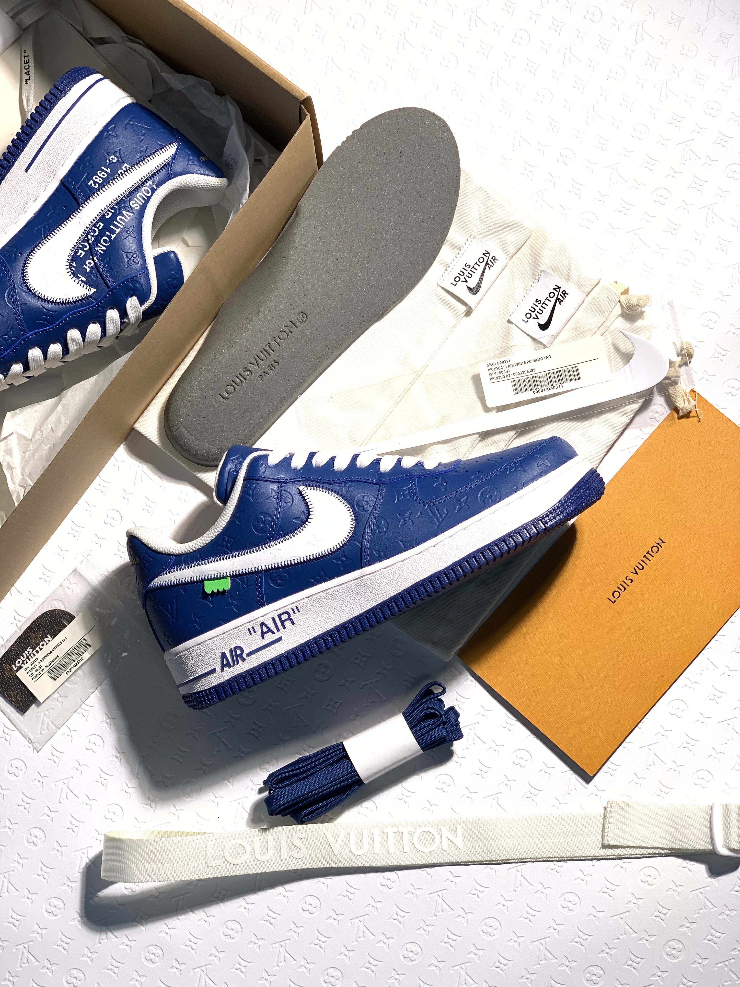 Louis Vuitton LV x Nike Air Force 1 Low "Team Royal" Friends & Family MS1211-ROYAL Sneakers