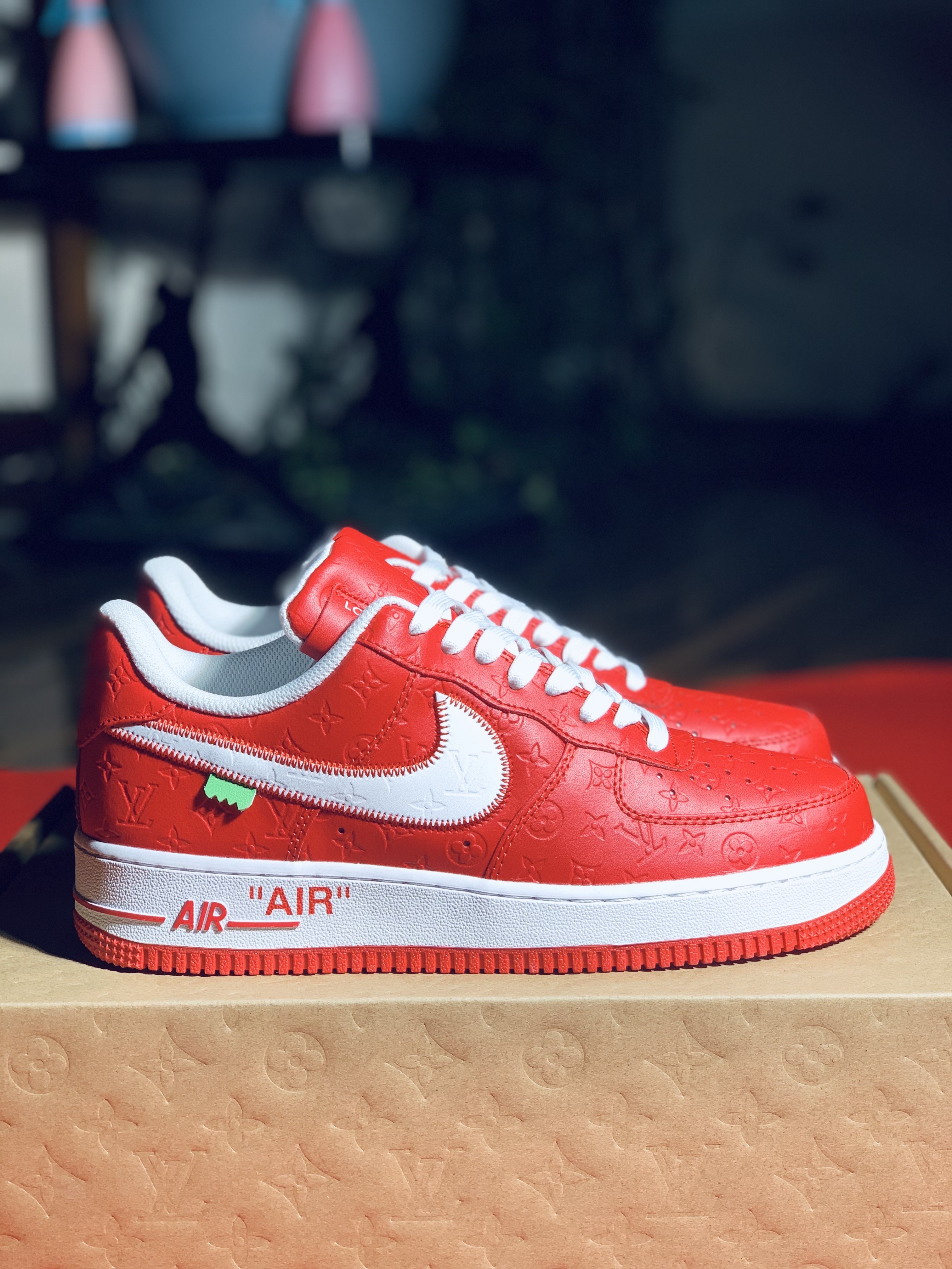 Louis Vuitton LV x Nike Air Force 1 Low "Red" Friends & Family MS1211-RED Sneakers