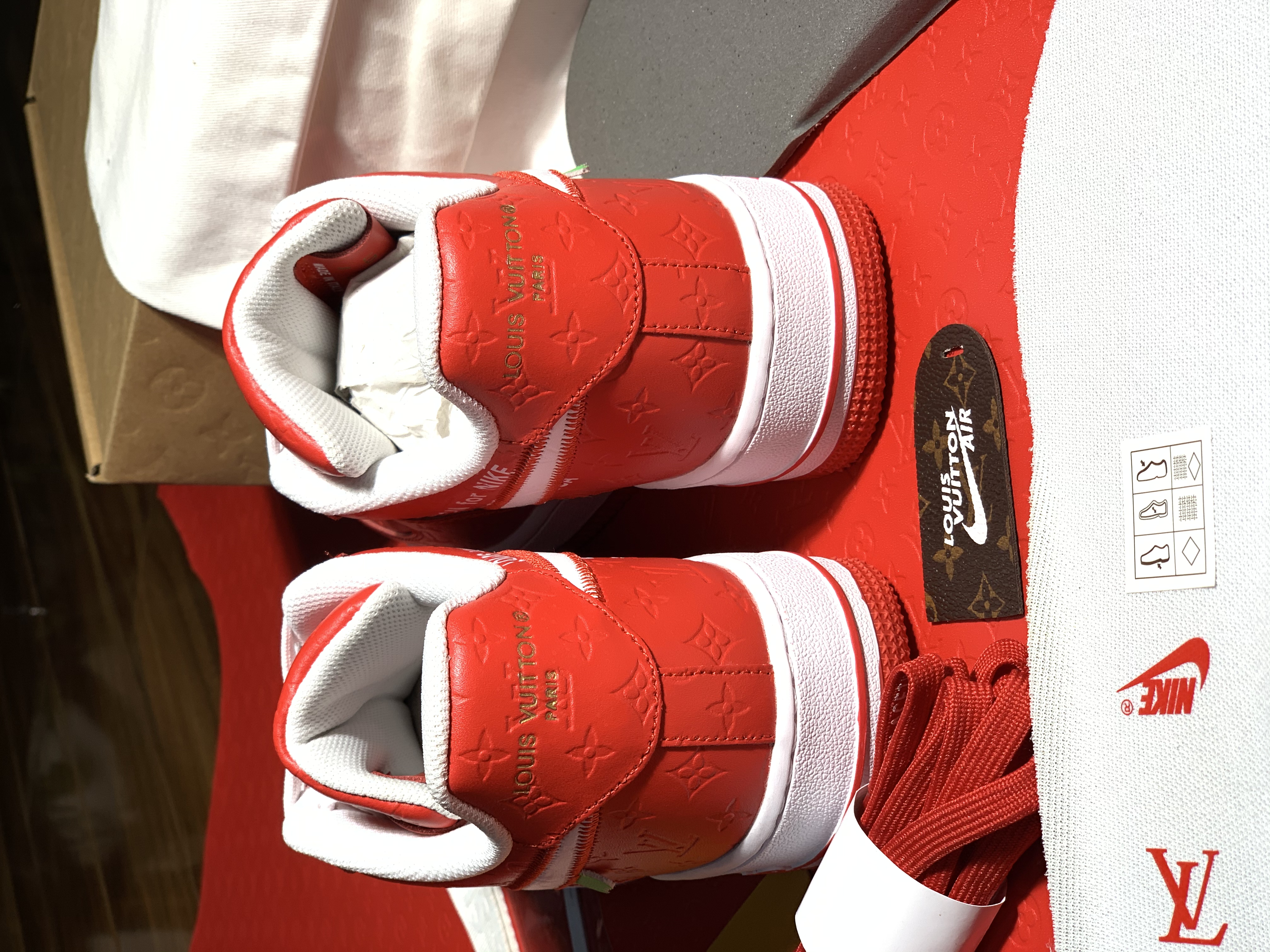 Louis Vuitton LV x Nike Air Force 1 Low "Red" Friends & Family MS1211-RED Sneakers