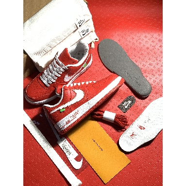 Louis Vuitton LV x Nike Air Force 1 Low "Red" Friends & Family MS1211-RED Sneakers