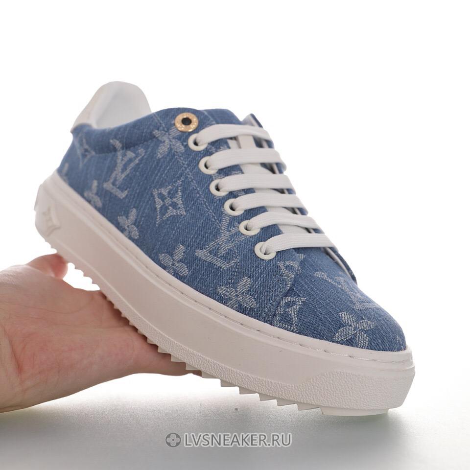 Louis Vuitton LV Time Out "Denim Blue" 1A7RB0 Sneakers