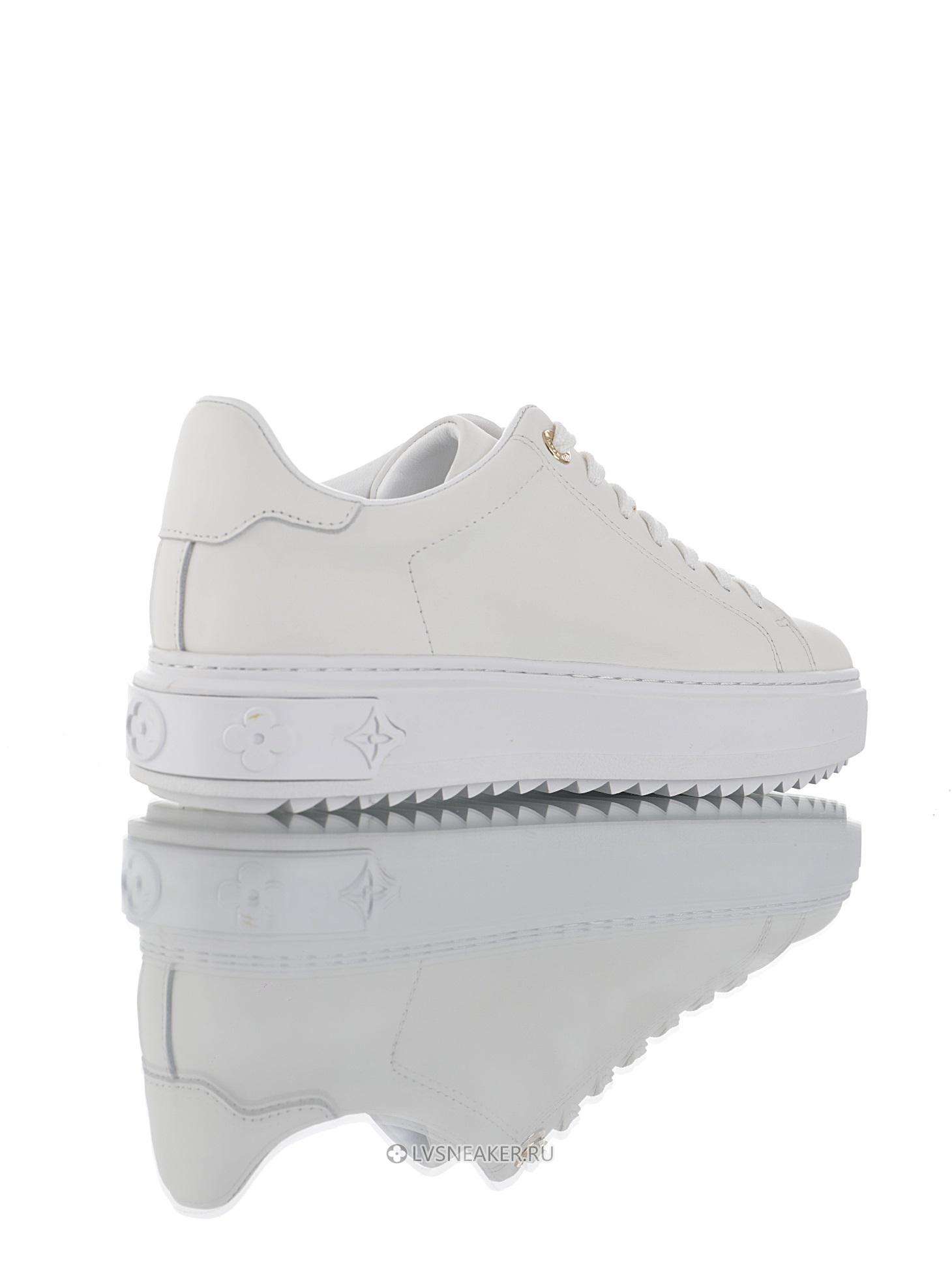 Louis Vuitton LV Time Out "White Black Leather Logo" 1A64RQ Sneakers