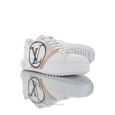 Louis Vuitton LV Time Out "White Black Leather Logo" 1A64RQ Sneakers