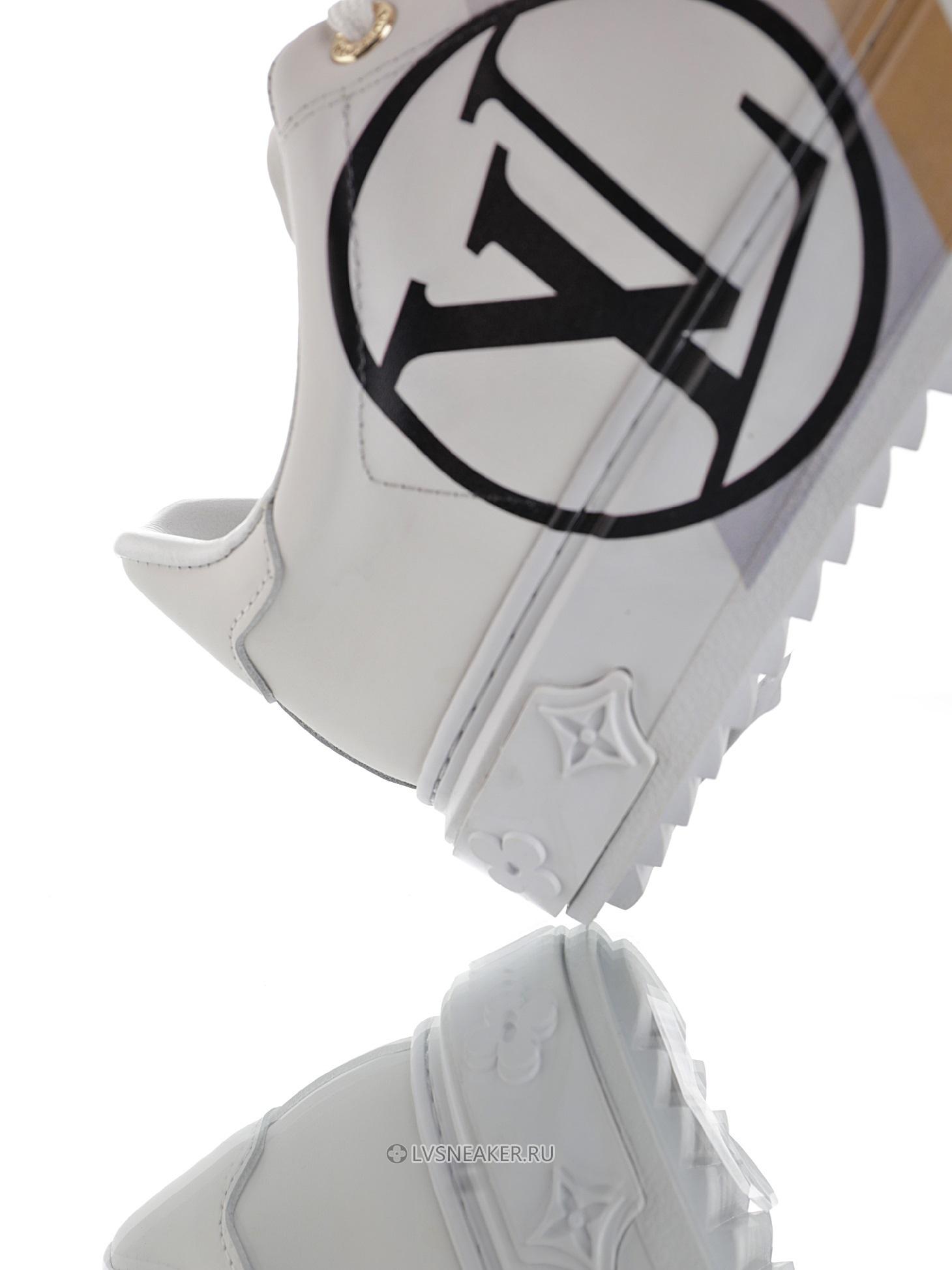 Louis Vuitton LV Time Out "White Black Leather Logo" 1A64RQ Sneakers