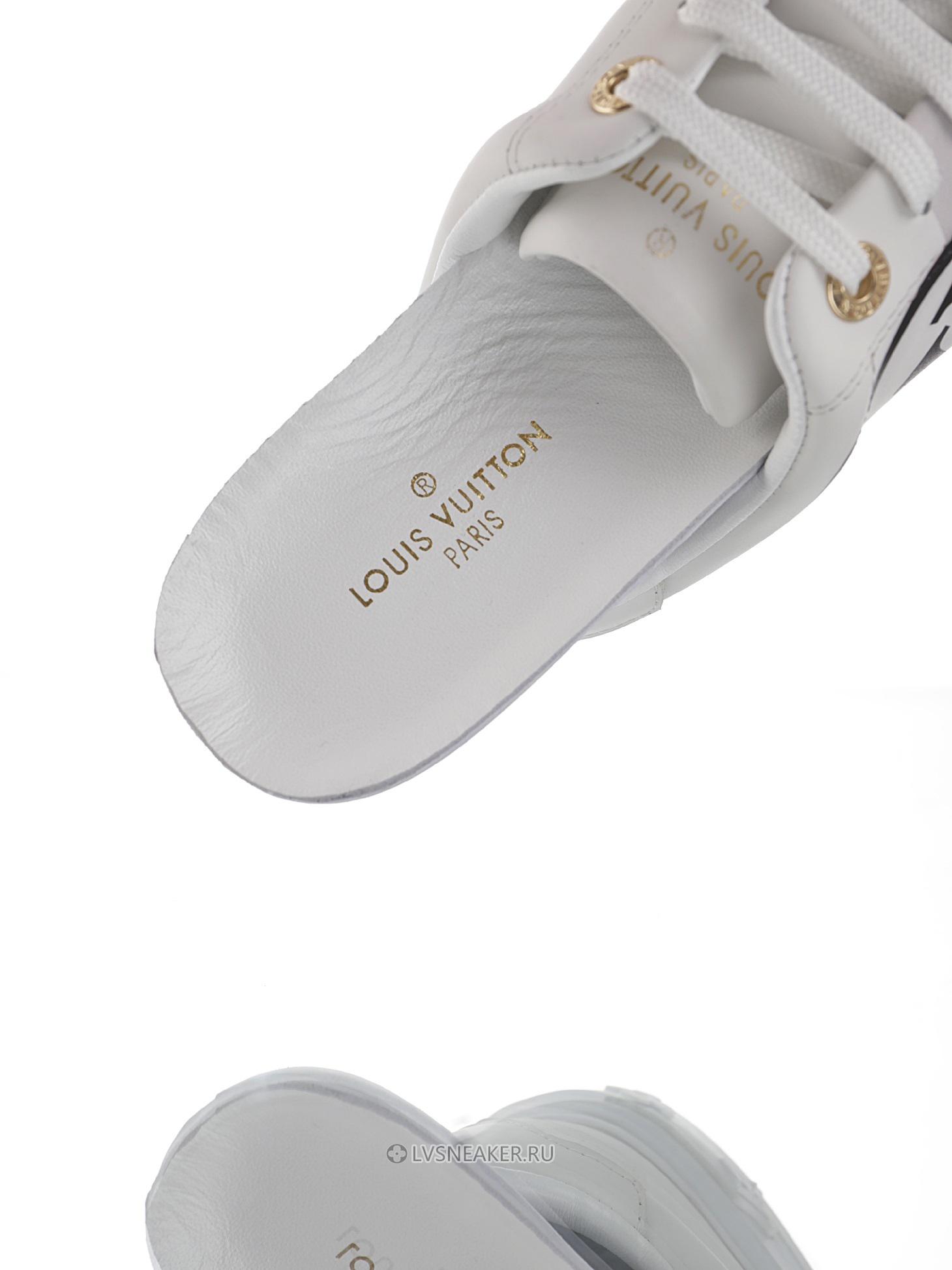 Louis Vuitton LV Time Out "White Black Leather Logo" 1A64RQ Sneakers