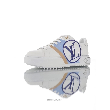 Louis Vuitton LV Time Out "White Blue Leather Logo" 1A64QK Sneakers