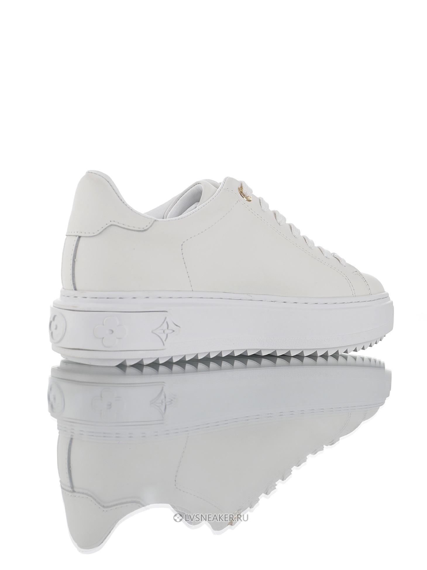 Louis Vuitton LV Time Out "White Blue Leather Logo" 1A64QK Sneakers