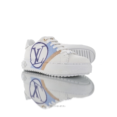 Louis Vuitton LV Time Out "White Blue Leather Logo" 1A64QK Sneakers
