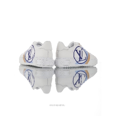 Louis Vuitton LV Time Out "White Blue Leather Logo" 1A64QK Sneakers