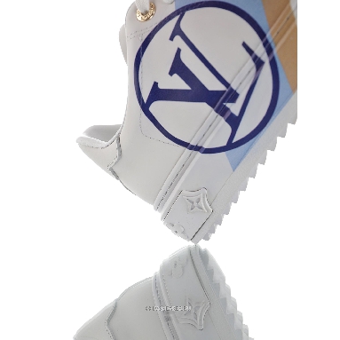 Louis Vuitton LV Time Out "White Blue Leather Logo" 1A64QK Sneakers