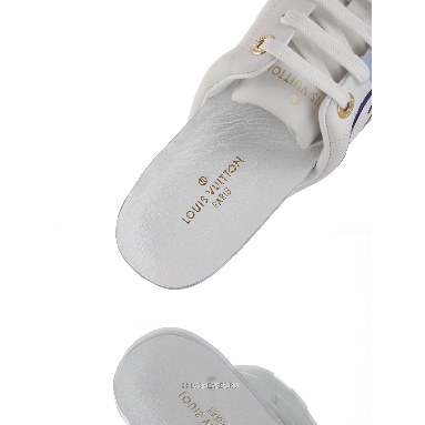 Louis Vuitton LV Time Out "White Blue Leather Logo" 1A64QK Sneakers