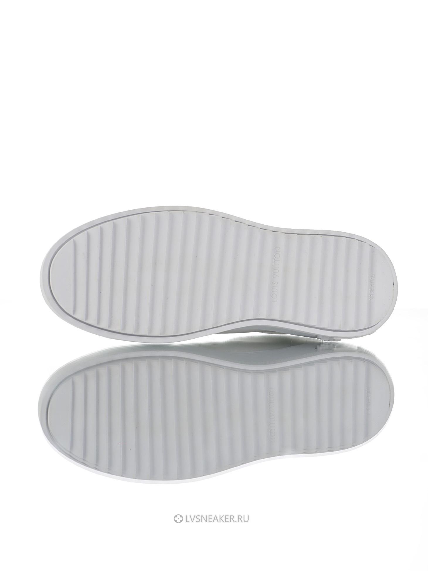 Louis Vuitton LV Time Out "White Blue Leather Logo" 1A64QK Sneakers