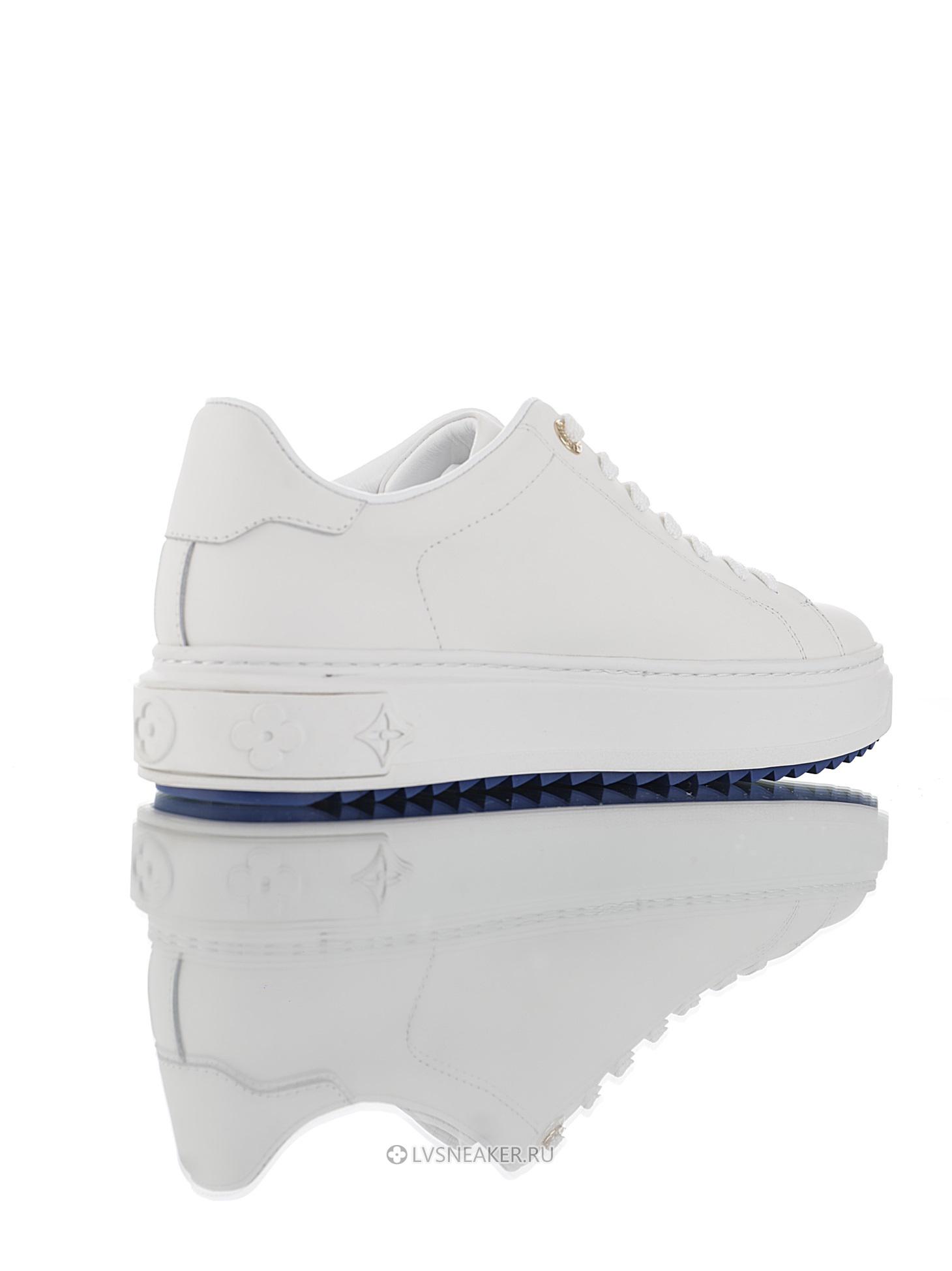 Louis Vuitton LV Time Out "White Blue Monogram" 1A4VVO-2 Sneakers