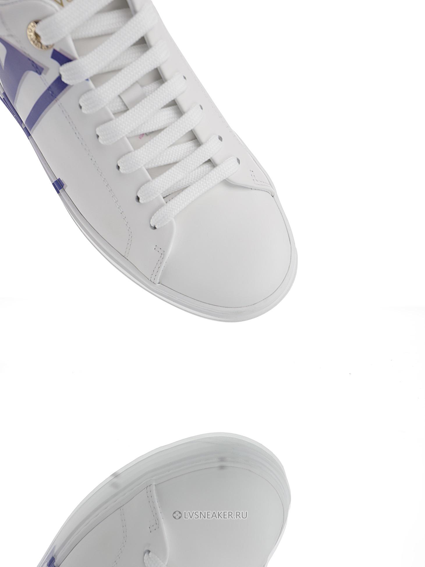 Louis Vuitton LV Time Out "White Blue Monogram" 1A4VVO-2 Sneakers