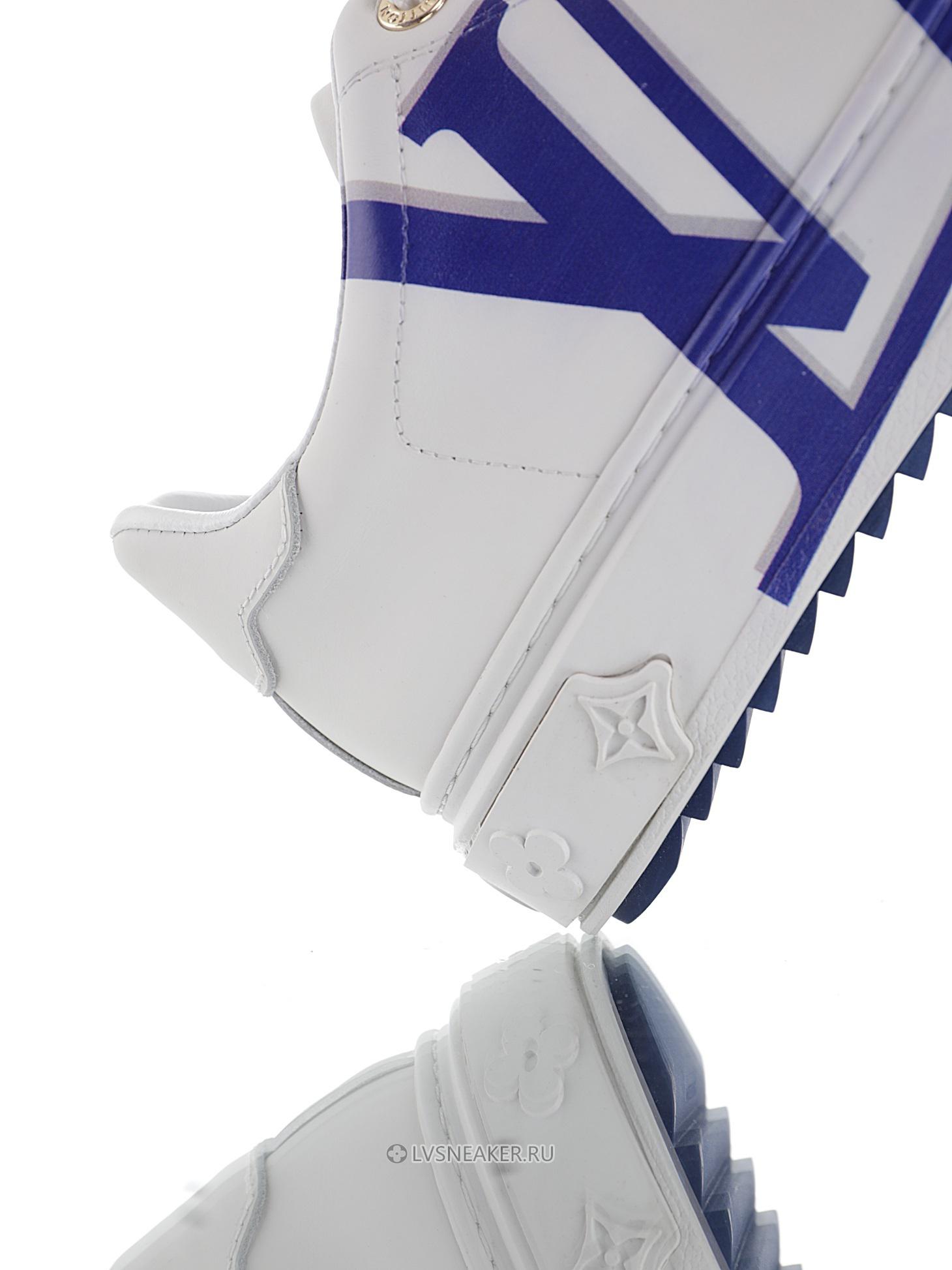 Louis Vuitton LV Time Out "White Blue Monogram" 1A4VVO-2 Sneakers