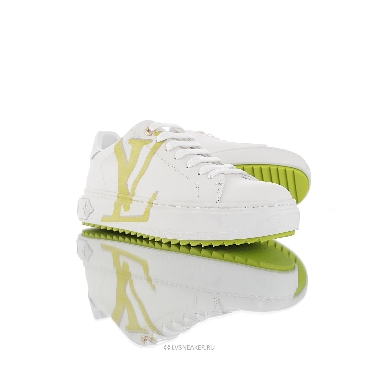 Louis Vuitton LV Time Out "White Green Monogram" 1A4VVO-3 Sneakers