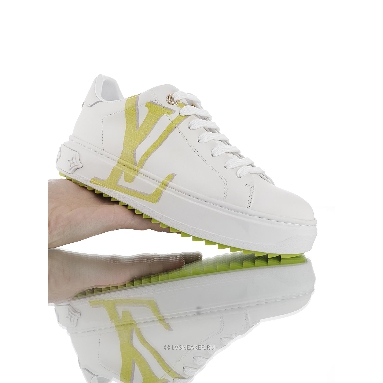Louis Vuitton LV Time Out "White Green Monogram" 1A4VVO-3 Sneakers