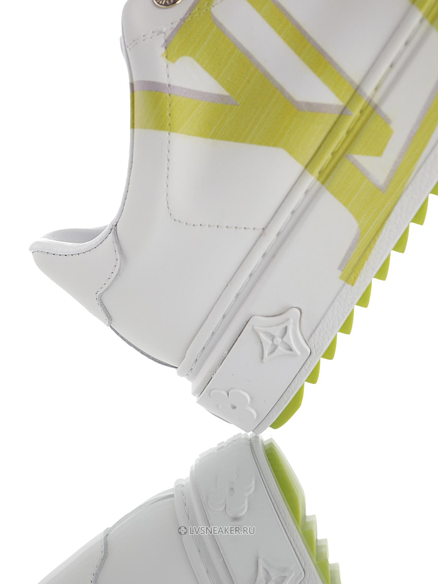 Louis Vuitton LV Time Out "White Green Monogram" 1A4VVO-3 Sneakers