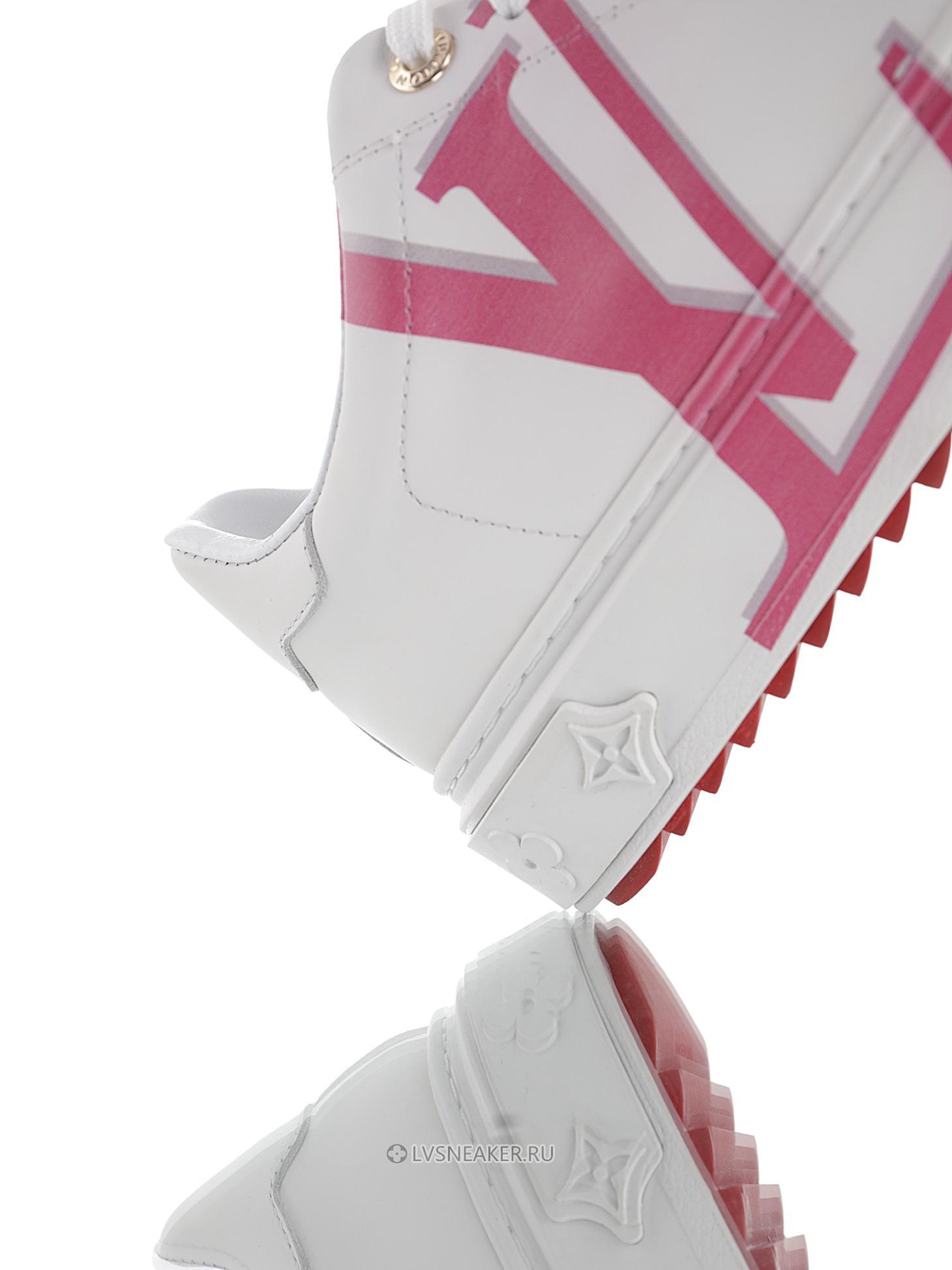 Louis Vuitton LV Time Out "White Pink Monogram" 1A4VVO-4 Sneakers