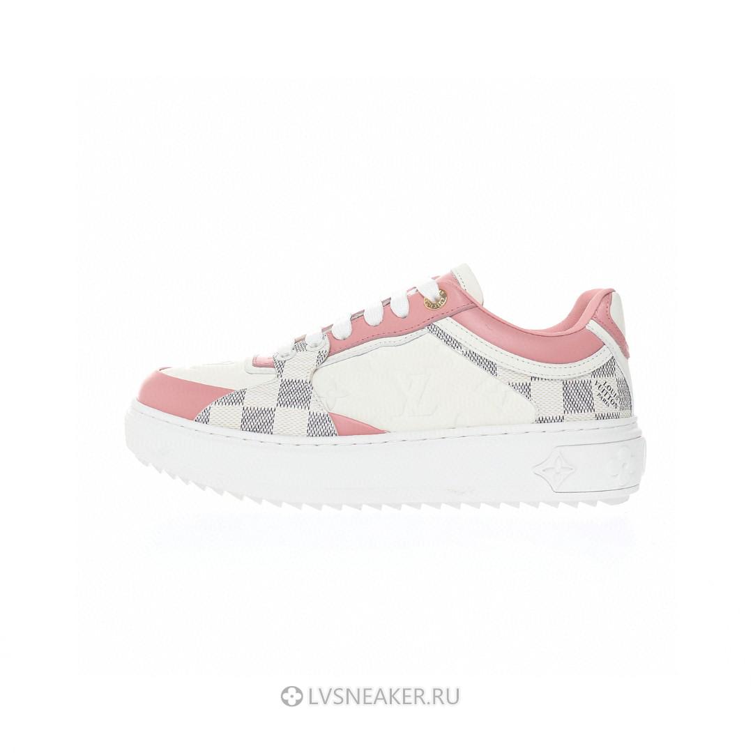 Louis Vuitton LV Time Out "White with Plaid and Logo Monogram" 1A9PYU Sneakers