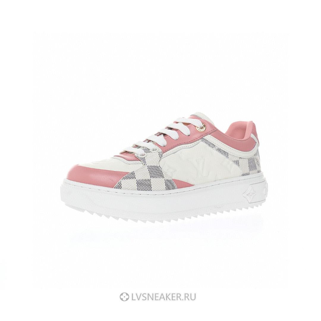 Louis Vuitton LV Time Out "White with Plaid and Logo Monogram" 1A9PYU Sneakers